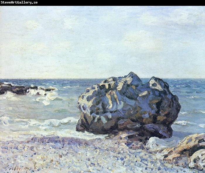 Alfred Sisley Bucht von Langland mit Felsen